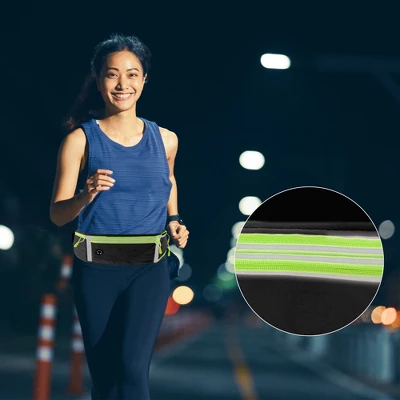 Unique Bargains Waist Pack Bag With Water Bottle Holder Black Green 1 Pc 4 Unique Bargains Waist Pack Bag With Water Bottle Holder Black Green 1 Pc - Image 4