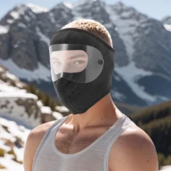 Unique Bargains Cold-proof Removable Face Mask 1 Pc