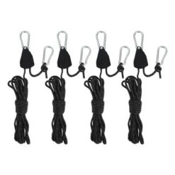 Unique Bargains Adjustable Tent Rope Hanger 1/8" 12.8ft Long 4 Pcs -Futuro Brand GUEST 7d8f6582 649e 41ad 819a 70e7f3ad9a73
