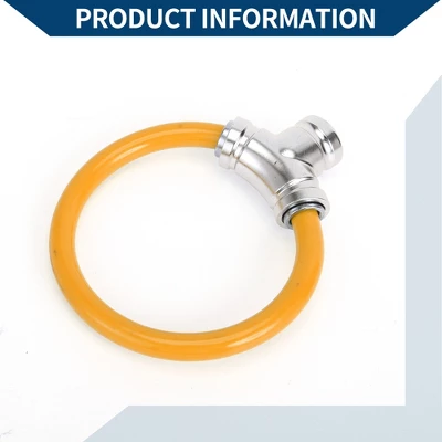 Unique Bargains Bicycle Lock Portable Ring Cable Anti-Theft Bike Lock Mini Ring Lock Orange 1 Pc 4 Unique Bargains Bicycle Lock Portable Ring Cable Anti-Theft Bike Lock Mini Ring Lock Orange 1 Pc - Image 4