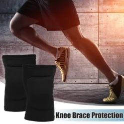 Unique Bargains Knee Brace Protection Sponge Soft Breathable Knee Pads Soft Breathable Knee Support Knee Brace For Sport Gym 1 Pair