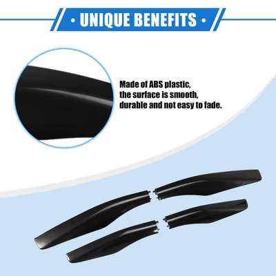 Unique Bargains Car Roof Rack Side Rails End Cover Cap Compatible For Lexus RX350 RX400h RX330 2003-2009 Black 4pcs 2 Unique Bargains Car Roof Rack Side Rails End Cover Cap Compatible For Lexus RX350 RX400h RX330 2003-2009 Black 4pcs - Image 2