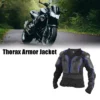 Unique Bargains Dirt Bike Motorcycle Riding Protective Full Body Armor Thorax Back Backbone Protector For Off-Road Cycling Blue Size L