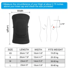 Unique Bargains Compression Knee Calf Pads For Football Basketball Baseball 6 Pairs