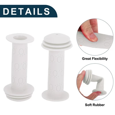 Unique Bargains Child Bike Handlebar Grips Covers 4.13" White 1 Pair 2 Unique Bargains Child Bike Handlebar Grips Covers 4.13" White 1 Pair - Image 2