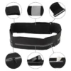 Unique Bargains Waist Pack Bag For Running Extra Large Black 1 Pc