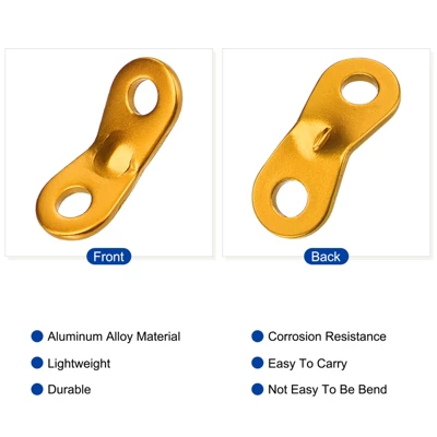 Unique Bargains Aluminum Rope Tensioner Tent Cord Adjuster For Camping Hiking Travel 2 Unique Bargains Aluminum Rope Tensioner Tent Cord Adjuster For Camping Hiking Travel - Image 2