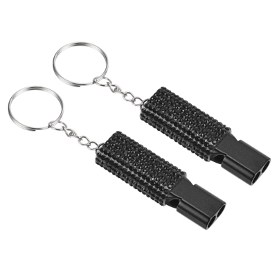 Unique Bargains Outdoor Camping Hiking Fishing Rescue Signaling Alloy Keychain Whistles 2 Pcs 4 Unique Bargains Outdoor Camping Hiking Fishing Rescue Signaling Alloy Keychain Whistles 2 Pcs - Image 4