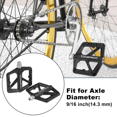 Unique Bargains Nylon Rear Foot Peg Flat Pedal Footrests Fit 9/16 Inch Axles BMX MTB Bicycle Yellow 1 Pair 1 Unique Bargains Nylon Rear Foot Peg Flat Pedal Footrests Fit 9/16 Inch Axles BMX MTB Bicycle Yellow 1 Pair