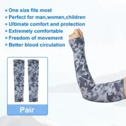 Unique Bargains Basketball Sports Camouflage Cooling Arm Elbow Compression Sleeve Gray Black 1 Pair -Futuro Brand GUEST 80bc2ace a477 4086 a2f8 606375a6011a