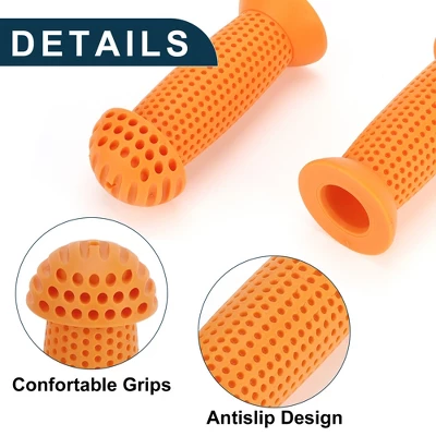 Unique Bargains Child Bike Handlebar Grips Covers 3.94" Orange 1 Pair 3 Unique Bargains Child Bike Handlebar Grips Covers 3.94" Orange 1 Pair - Image 3