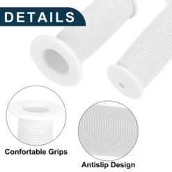 Unique Bargains Bike Handlebar Grips Covers 3.35" White 1 Pair -Futuro Brand GUEST 82030159 6b57 4fa7 a764 144837efd70a