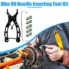 Unique Bargains Universal Bike Chain Repair Tool Kit With 5 Pairs Bicycle Chain Joint Multicolor