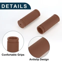 Unique Bargains Bike Handlebar Grips Covers 3.35" Long Brown 1 Pair -Futuro Brand GUEST 833812a6 eddb 4ded bac3 77823afd4a29