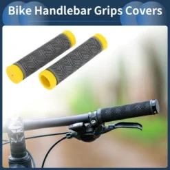 Unique Bargains Bike Handlebar Grips Covers 5.12" Gray 1 Pair