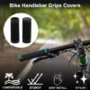 Unique Bargains Bike Handlebar Grips Covers 3.35" Long Black 1 Pair