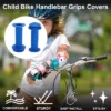 Unique Bargains Child Bike Handlebar Grips Covers 4.13" Blue 1 Pair