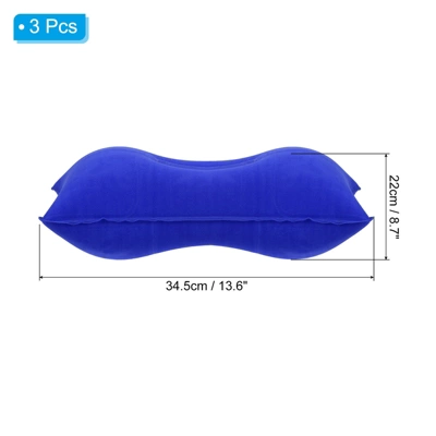 Unique Bargains Neck Support For Hiking Travel Ultralight Flocked Inflatable Camping Pillows 3 Pcs 13.6" X 8.7" 1 Unique Bargains Neck Support For Hiking Travel Ultralight Flocked Inflatable Camping Pillows 3 Pcs 13.6" X 8.7"