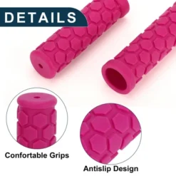 Unique Bargains Bike Handlebar Grips Covers 4.02" Pink 1 Pair -Futuro Brand GUEST 85731dc7 d0f1 43e4 9e95 0fde53d59b86
