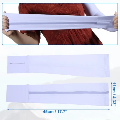 Unique Bargains 1 Pair Cooling Arm Sleeves For Women And Men Sports Arm Sleeve Cover Purple 1 Unique Bargains 1 Pair Cooling Arm Sleeves For Women And Men Sports Arm Sleeve Cover Purple