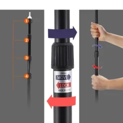 Unique Bargains Adjustable Camping Tarp Poles With Four Adjustable Length -Futuro Brand GUEST 87db8433 a886 4db4 bdbb f429fce76a9f