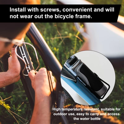 Unique Bargains Aluminum Universal Bicycle Water Bottle Cages 5.7" 2 Pcs With Screws And Wrenches 4 Unique Bargains Aluminum Universal Bicycle Water Bottle Cages 5.7" 2 Pcs With Screws And Wrenches - Image 4