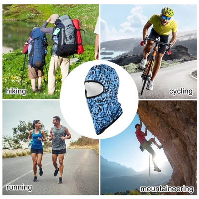 Unique Bargains Ice Silk Geometric Balaclava Face Mask 1 Pc 2 Unique Bargains Ice Silk Geometric Balaclava Face Mask 1 Pc - Image 2