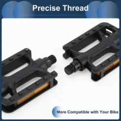 Unique Bargains Cycling Bike Pedal 9/16" Spindle Plastic Bicycle Flat Pedals For Road Mountain BMX MTB Bike Black -Futuro Brand GUEST 8b422551 ff25 43ea 8c00 495c959afbdb