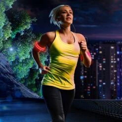 Unique Bargains Personal Reflectors For Night Run Safety LED Light Up Wristband 14.17 Inch 2 Pcs -Futuro Brand GUEST 8d3c5604 6d16 403f 9633 07cd2d94731e