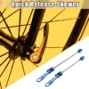 Unique Bargains Bicycle Quick Release Axles Skewers Lever Front Rear 5.91" 7.48" Blue 2 Pcs