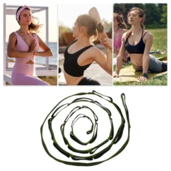 Unique Bargains Non-Elastic Yoga Band 110.24"x0.98" 1 Pc