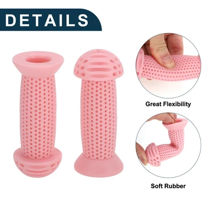 Unique Bargains Child Bike Handlebar Grips Covers 3.94" Pink 1 Pair 2 Unique Bargains Child Bike Handlebar Grips Covers 3.94" Pink 1 Pair - Image 2