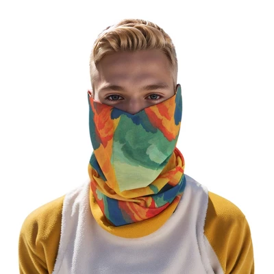 Unique Bargains Sunscreen Cloud Pattern Face Scarf Mask Orange 1 Pc 3 Unique Bargains Sunscreen Cloud Pattern Face Scarf Mask Orange 1 Pc - Image 3