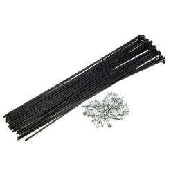 Unique Bargains 14G J Bend Bike Bicycle Spokes With Nipples Steel Black 40 Pcs -Futuro Brand GUEST 8f8c164f 3aff 486a 9aae c154cc8d2de6