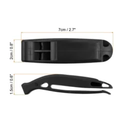 Unique Bargains Plastic Kayaking Hiking Survival Signal Marine Whistles 5 Pcs