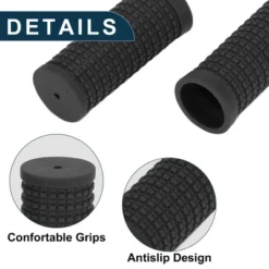 Unique Bargains Bike Handlebar Grips Covers 2.91" Black 1 Pair -Futuro Brand GUEST 919987cd 1097 4ba5 8194 168365521088