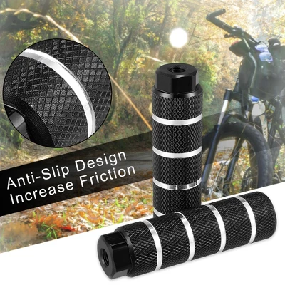 Unique Bargains Universal Aluminum Alloy BMX MTB Bicycle Rear Foot Pegs Footrests For 3/8" Axles 4 Pcs 3 Unique Bargains Universal Aluminum Alloy BMX MTB Bicycle Rear Foot Pegs Footrests For 3/8" Axles 4 Pcs - Image 3