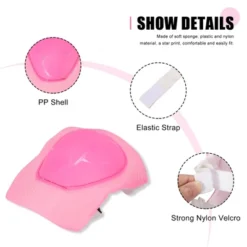 Unique Bargains Outdoor Sport Skating Palm Elbow Knee Support Guard Pad Protective Pads Set Pink 5.1" X 4.5" 6 In 1 -Futuro Brand GUEST 9223ebfa 3f41 45a1 a652 055f8627cd93