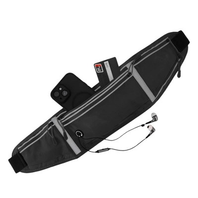 Unique Bargains Waist Pack Bag With Water Bottle Holder Black 1 Pc 2 Unique Bargains Waist Pack Bag With Water Bottle Holder Black 1 Pc - Image 2