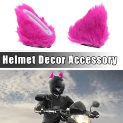 Unique Bargains Universal Bicycle Motorcycle Helmet Decor Accessory Rose Red White 1 Pair