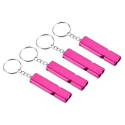 Unique Bargains Aluminum Alloy Camping Hiking Boating Survival Signal Double Tubes Whistles 4 Pcs -Futuro Brand GUEST 9351721e 4b93 4f2a b60b 3e726210d91c