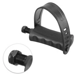 Unique Bargains Exercise Bike Pedals With Straps 9/16 Inch Spindle Cycling Parts 14mm Spindle Black 1 Pair -Futuro Brand GUEST 93b9be32 8ef0 4de4 8cd3 2774d507d041
