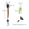 Unique Bargains Cord Clip Divot Tool And Golf Club Brush Double Sided Retractable Dust Groove Cleaner With Extension
