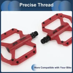 Unique Bargains Cycling Bike Pedal 9/16" Spindle Nylon For Road Mountain BMX MTB Bike Red -Futuro Brand GUEST 9412b9ac 8662 4de8 a60b 5f8aaccd436e
