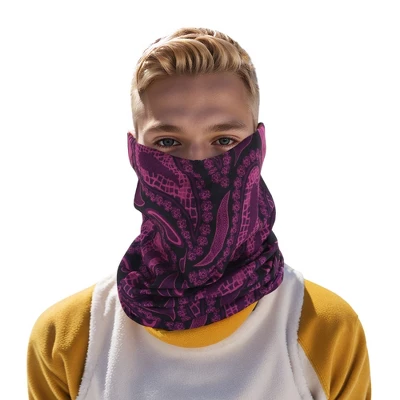 Unique Bargains Sunscreen Waterdrops Pattern Face Scarf Mask Purple 1 Pc 3 Unique Bargains Sunscreen Waterdrops Pattern Face Scarf Mask Purple 1 Pc - Image 3