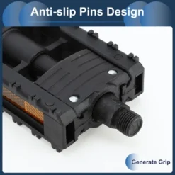 Unique Bargains Cycling Bike Pedal 9/16" Spindle Plastic Foldable For Road Mountain BMX MTB Bike Black -Futuro Brand GUEST 95bb460c 4086 4607 b981 1a77833d2563