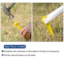 Unique Bargains Tent Stakes Plastic Lightweight With Hook For Camping -Futuro Brand GUEST 971def9c 62ce 43f9 8b9b 3c380922e05d