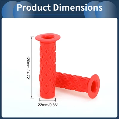 Unique Bargains Bike Handlebar Grips Covers 4.72" Orange 1 Pair 2 Unique Bargains Bike Handlebar Grips Covers 4.72" Orange 1 Pair - Image 2