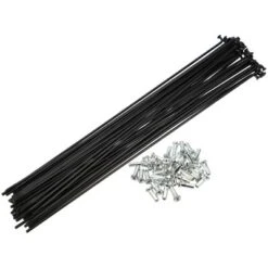 Unique Bargains 14G J Bend Bike Bicycle Spokes With Nipples Steel Black 40 Pcs -Futuro Brand GUEST 97a1ab66 96d5 4697 8e8c 1709ace9b9e0