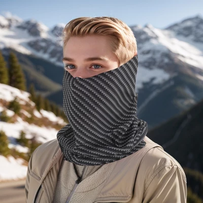 Unique Bargains Sunscreen Stripes Pattern Face Scarf Mask Black Gray 1 Pc 1 Unique Bargains Sunscreen Stripes Pattern Face Scarf Mask Black Gray 1 Pc